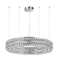 Люстра подвесная Panta 4927/98L Odeon Light прозрачная на 1 лампу, основание хром в стиле современный кольца Люстра подвесная Panta 4927/98L Odeon Light прозрачная на 1 лампу, основание хром в стиле современный кольца